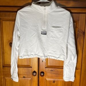 adidas gazelle silver green womens adidas Women's Large Logo Cropped Hoodie main image 0